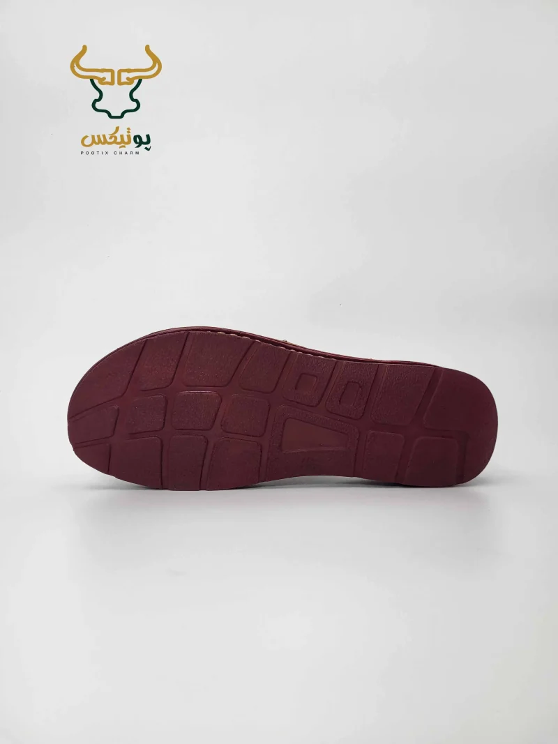 دمپایی زنانه تمام چرم طبی زنانه مدل SRT1-زرشکی